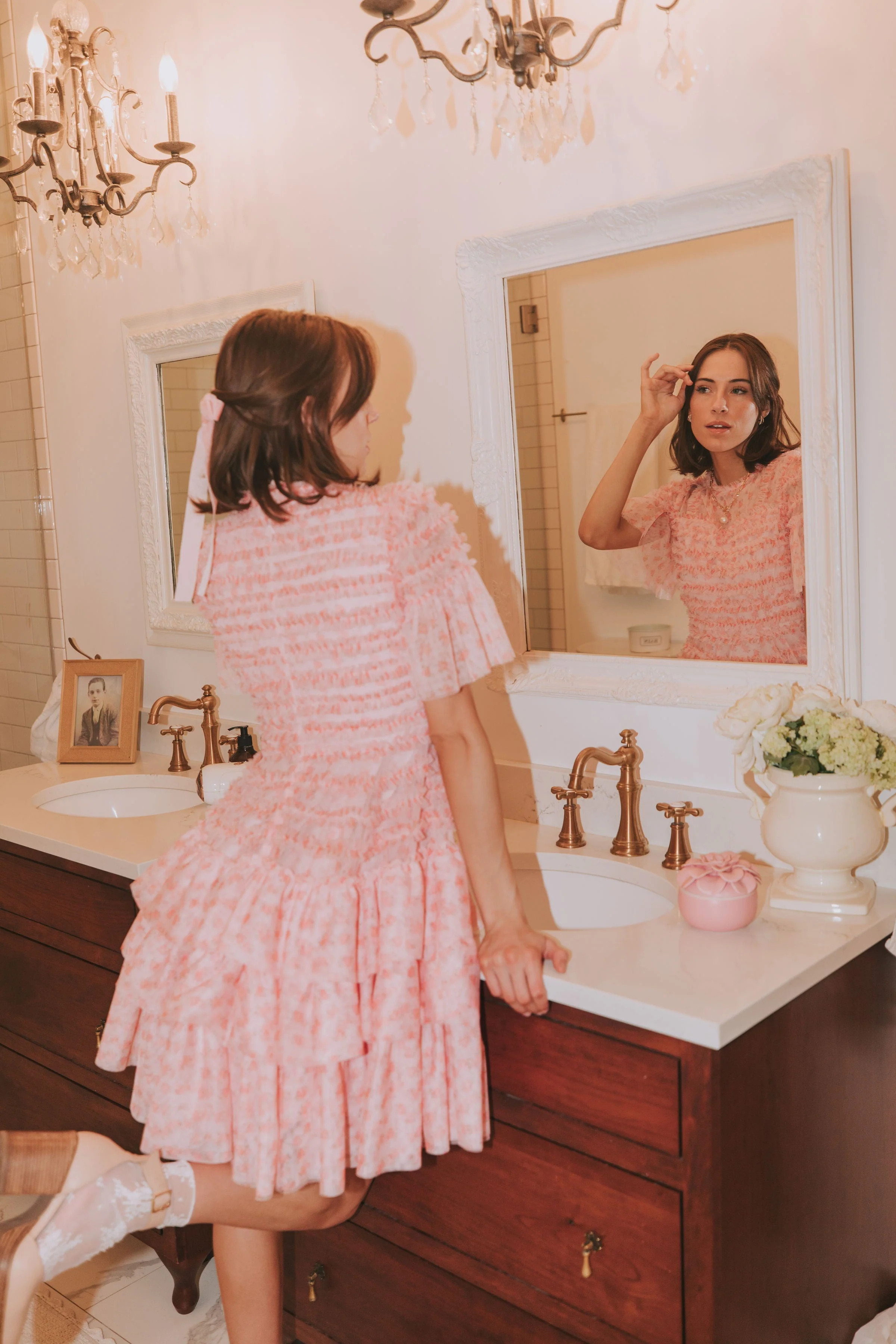 EXCLUSIVE - Cherry Blossom Ripple Dress - Image 12