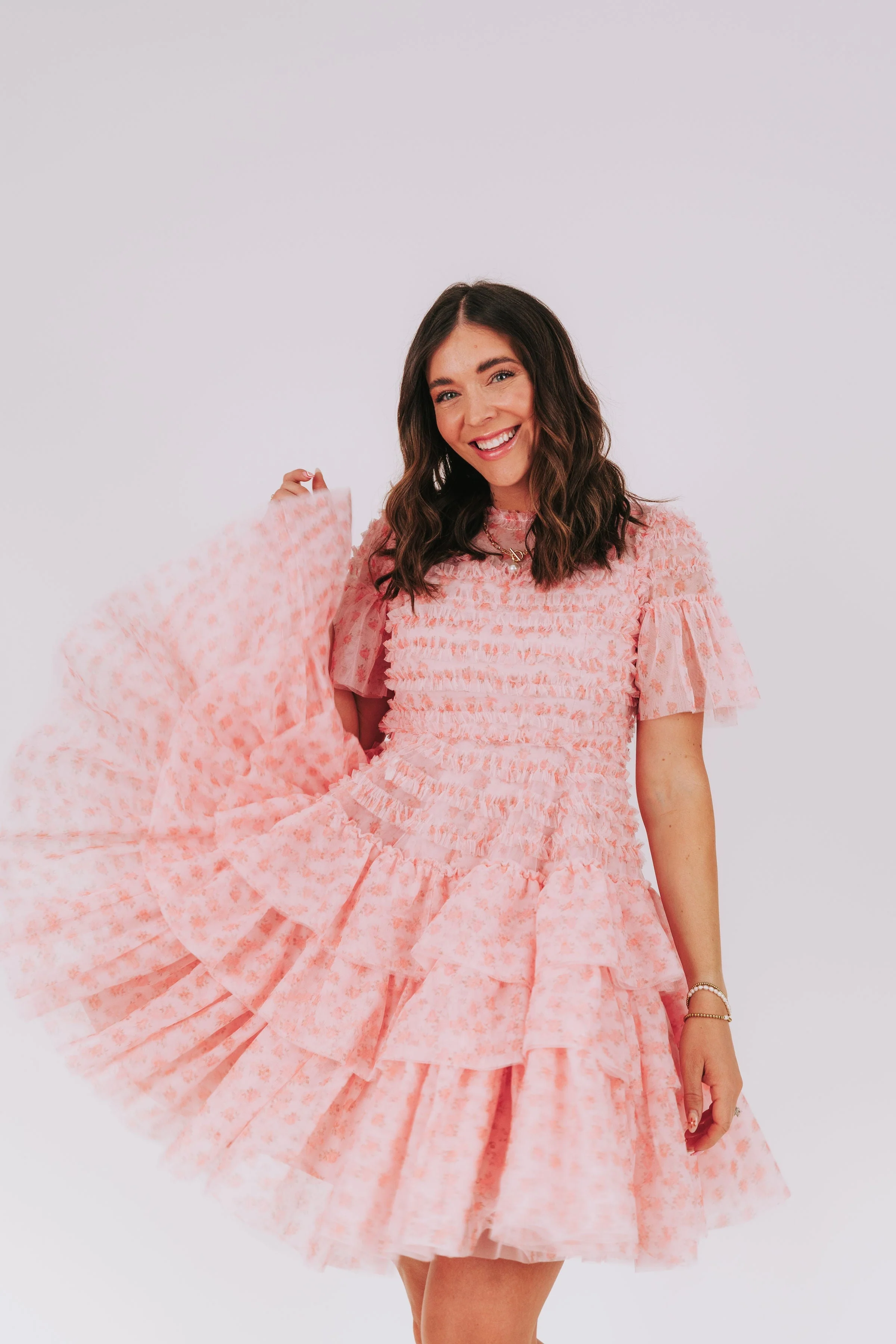 EXCLUSIVE - Cherry Blossom Ripple Dress - Image 15