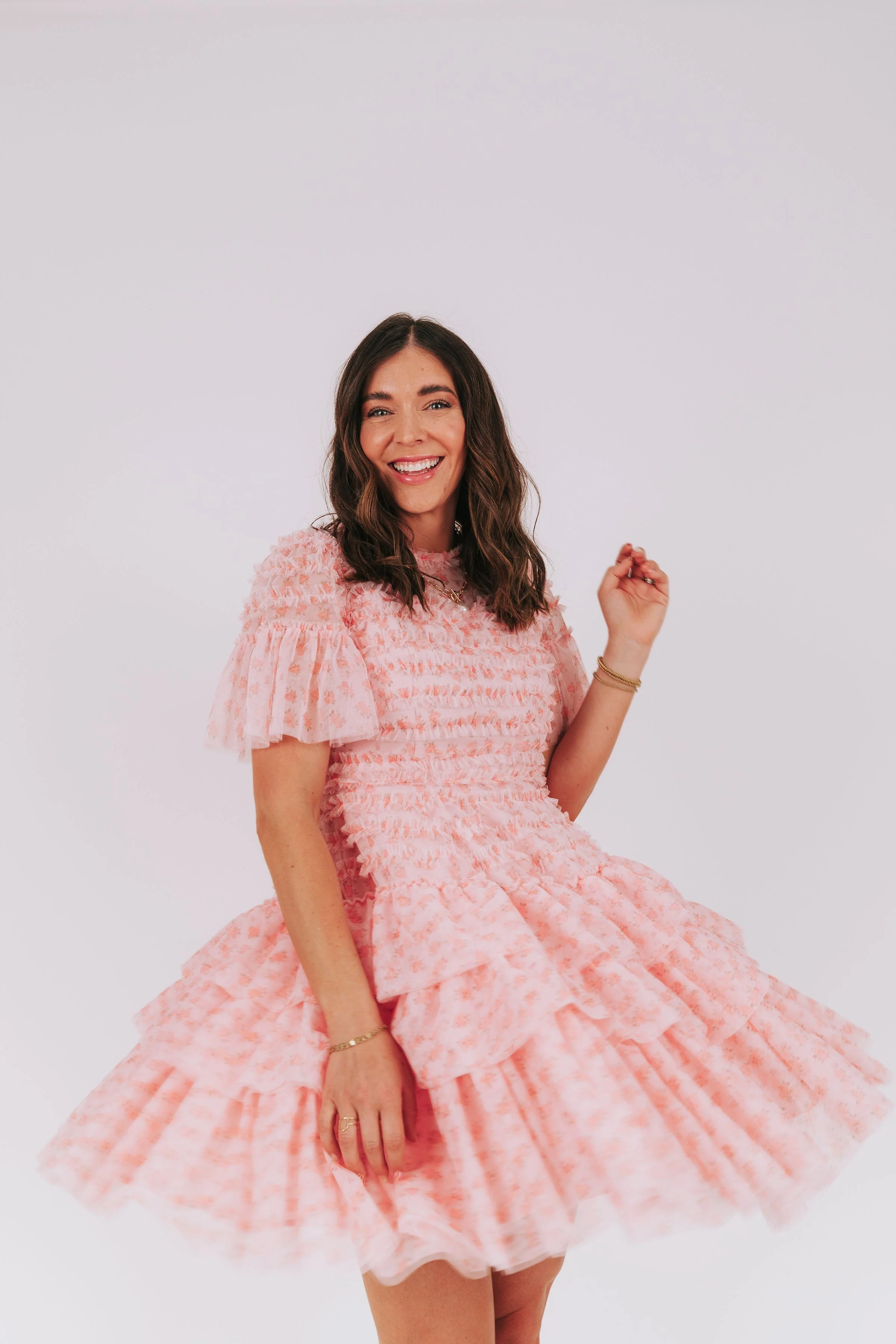 EXCLUSIVE - Cherry Blossom Ripple Dress - Image 16