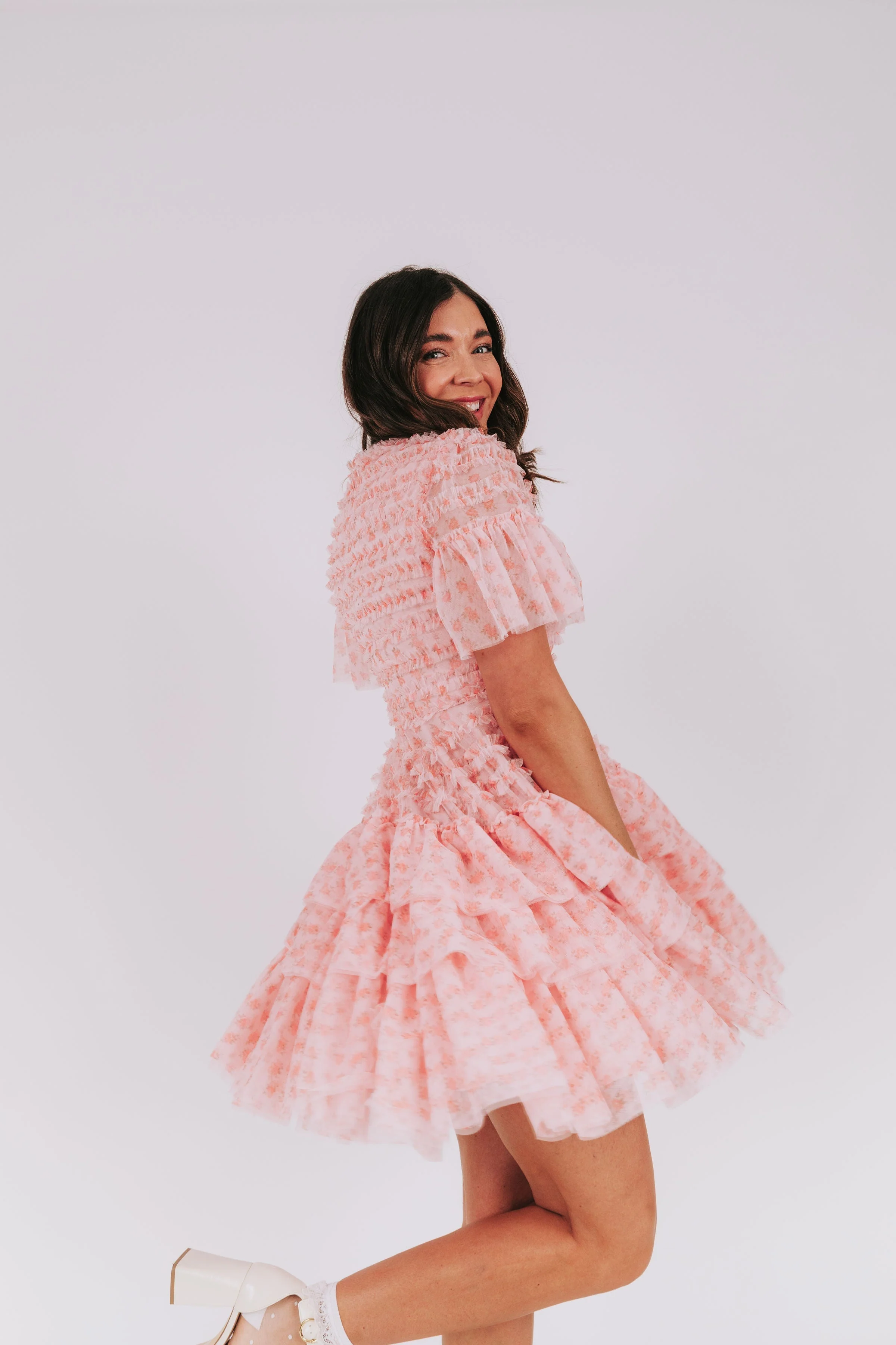 EXCLUSIVE - Cherry Blossom Ripple Dress - Image 17