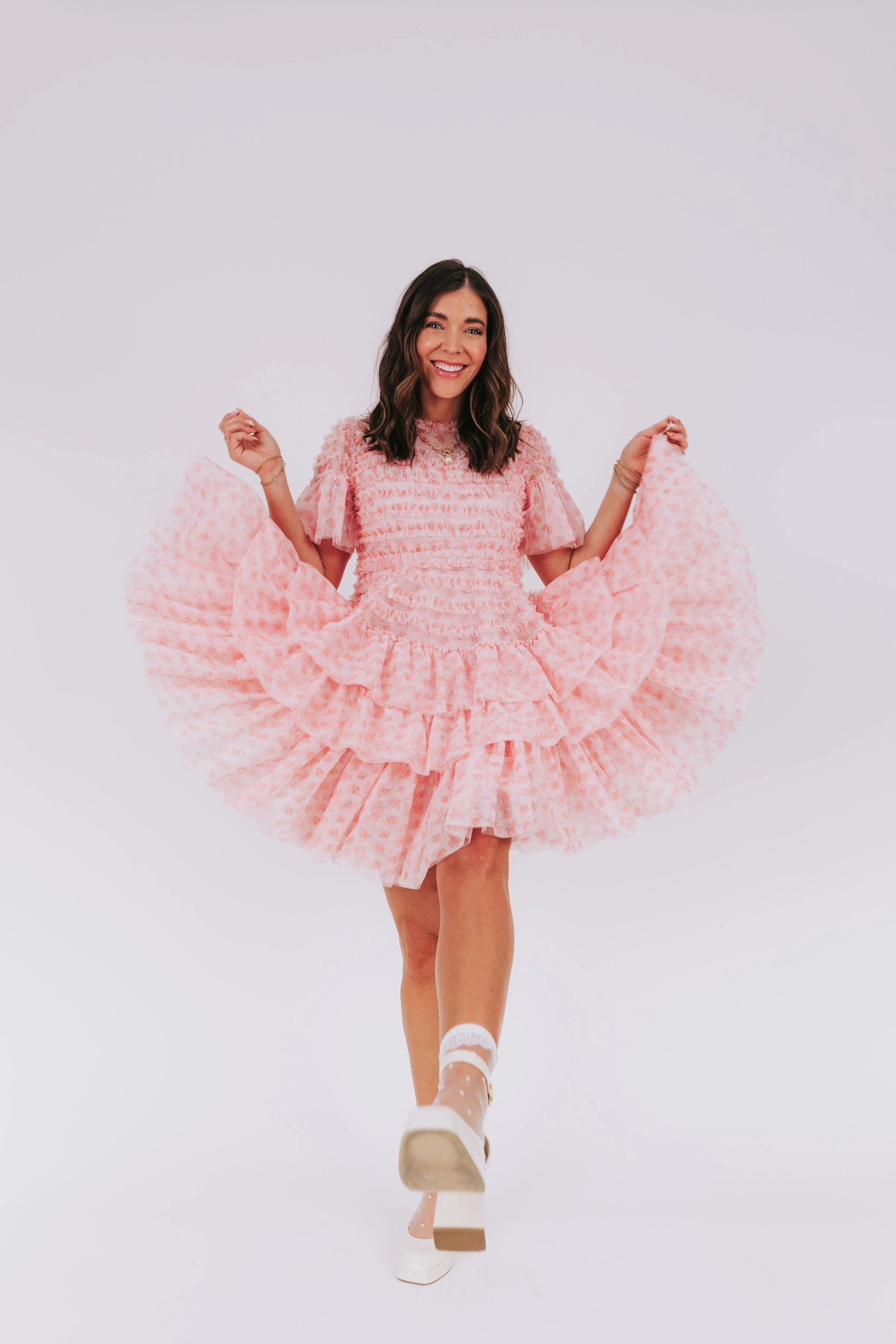 EXCLUSIVE - Cherry Blossom Ripple Dress - Image 18