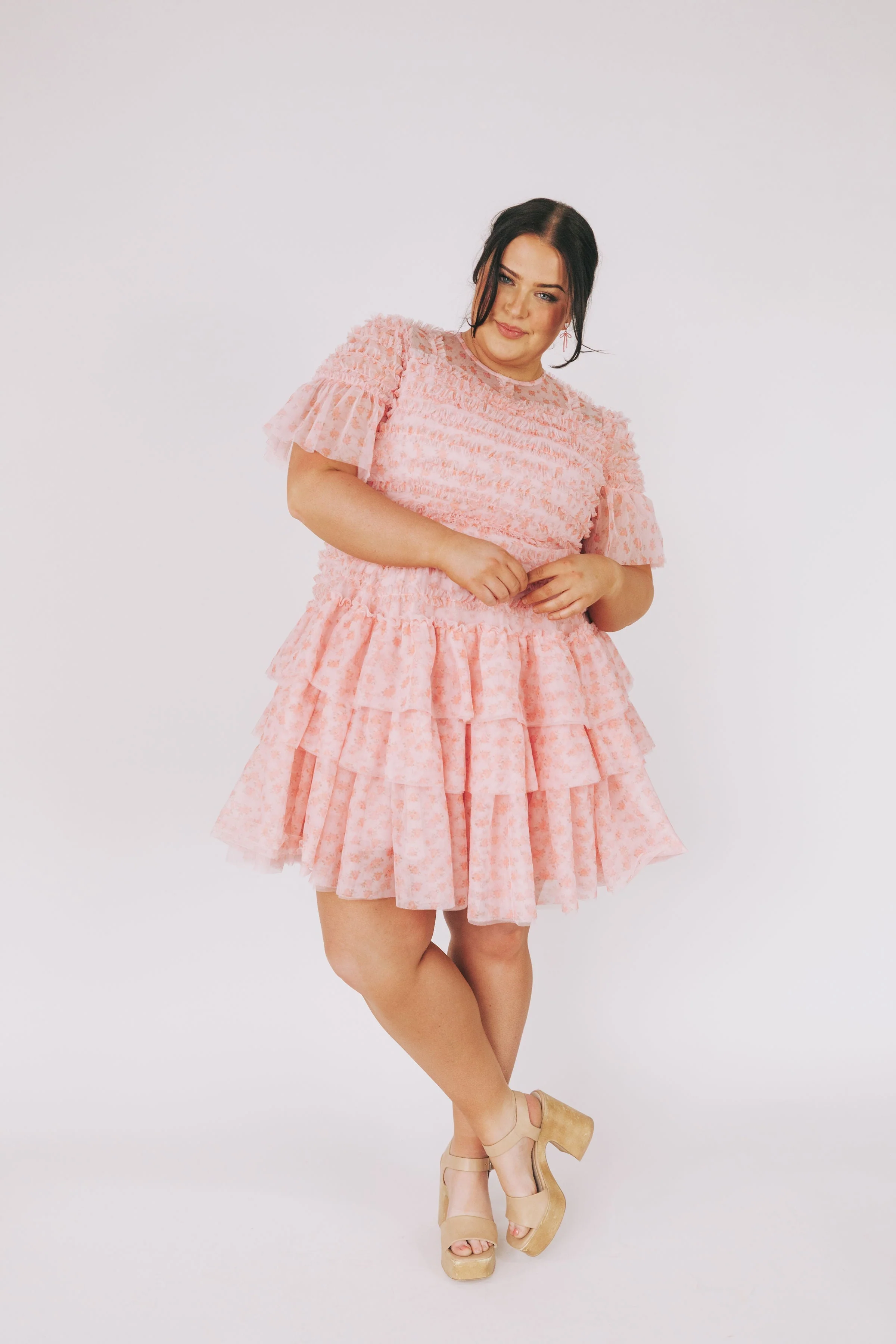 EXCLUSIVE - Cherry Blossom Ripple Dress - Image 23