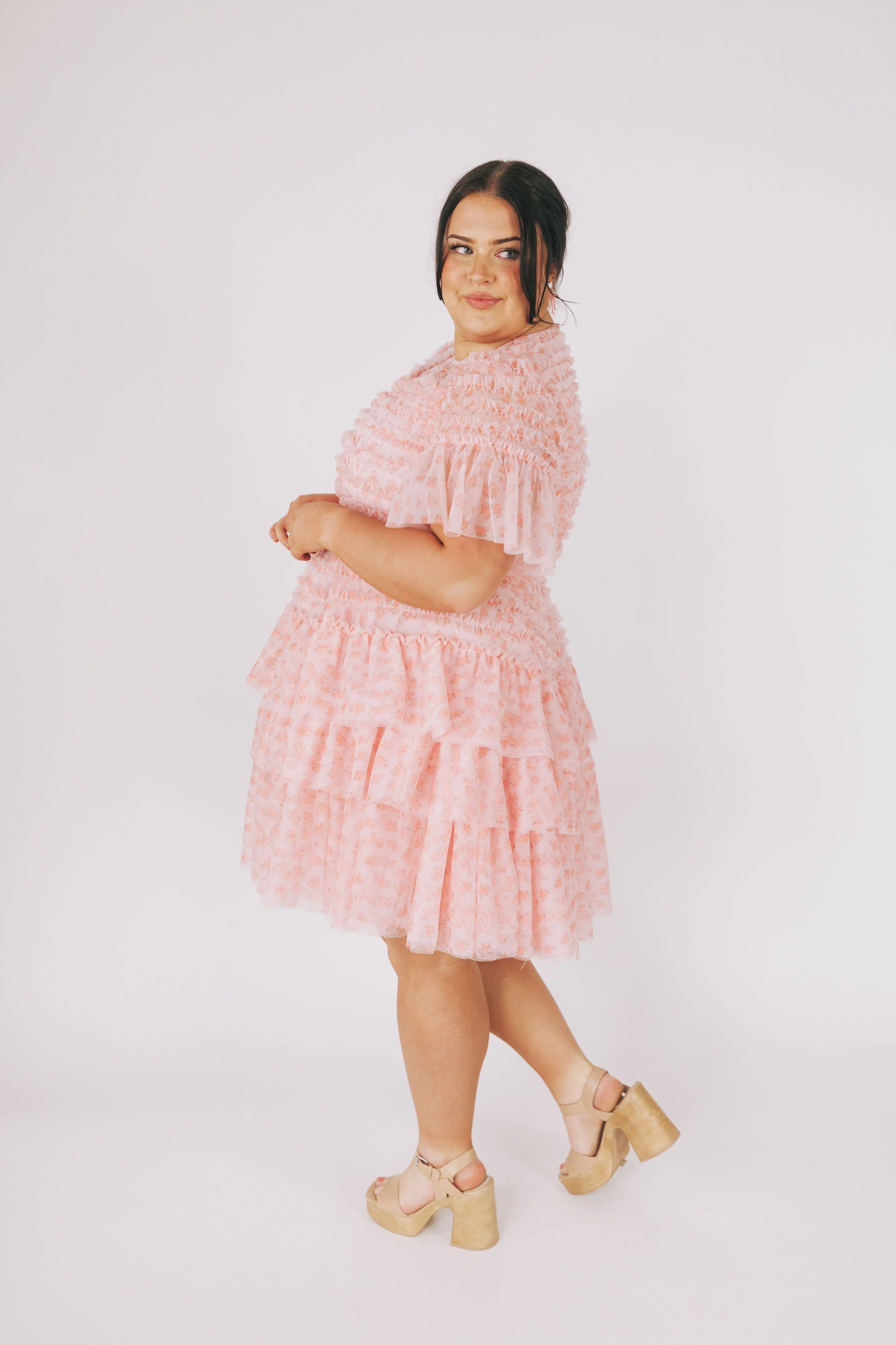 EXCLUSIVE - Cherry Blossom Ripple Dress - Image 25