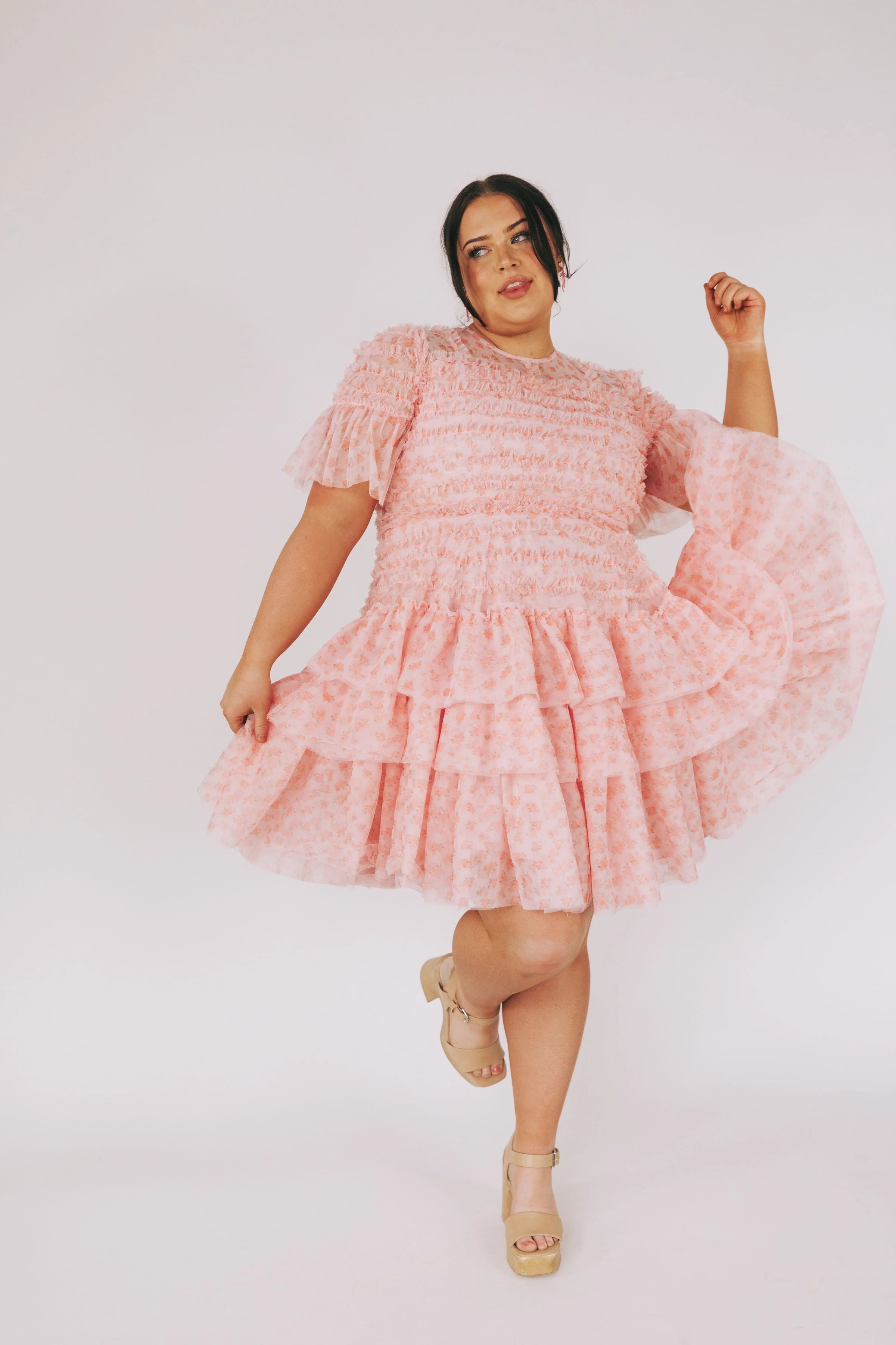 EXCLUSIVE - Cherry Blossom Ripple Dress - Image 27