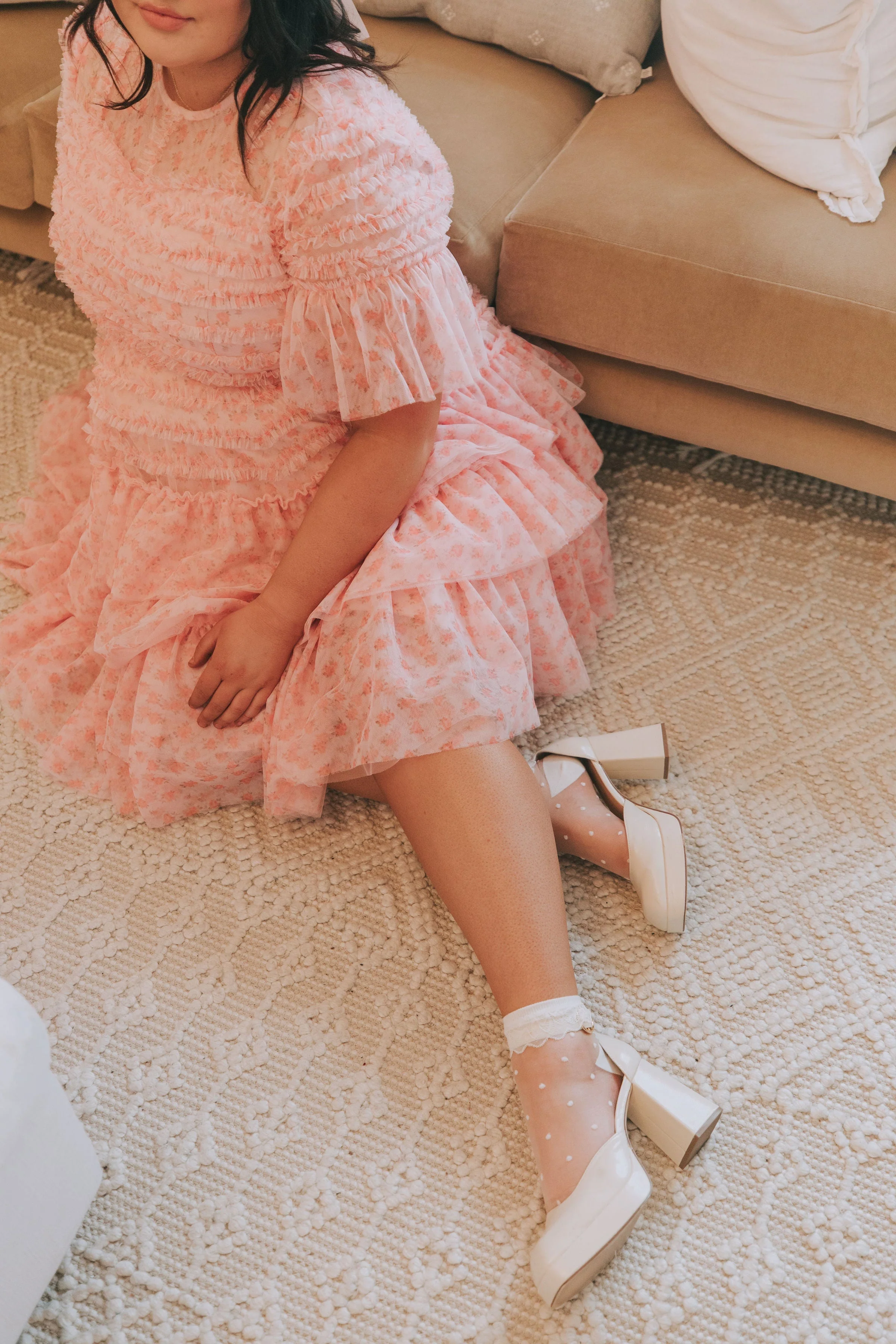 EXCLUSIVE - Cherry Blossom Ripple Dress - Image 30