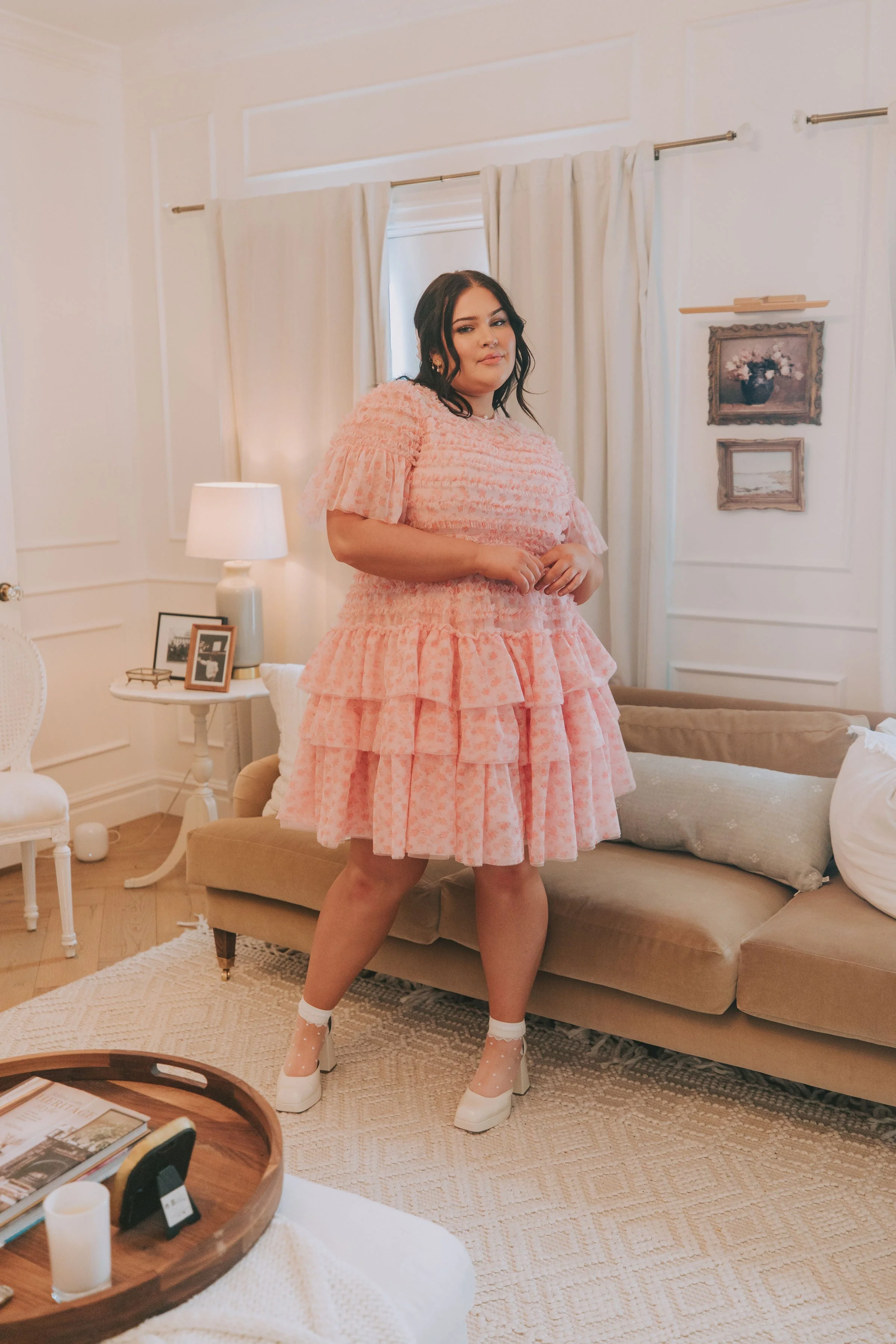 EXCLUSIVE - Cherry Blossom Ripple Dress - Image 31