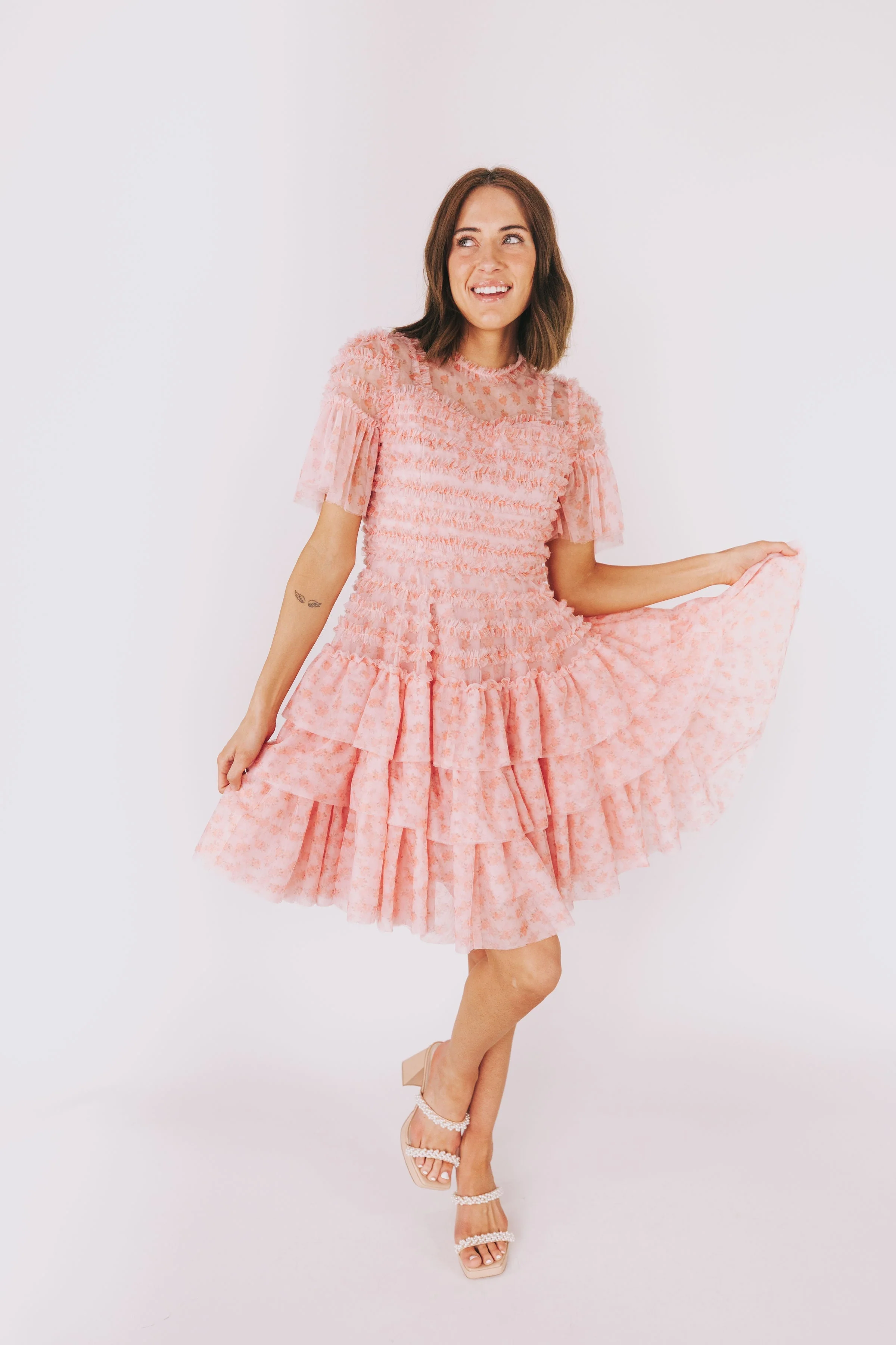 EXCLUSIVE - Cherry Blossom Ripple Dress - Image 5