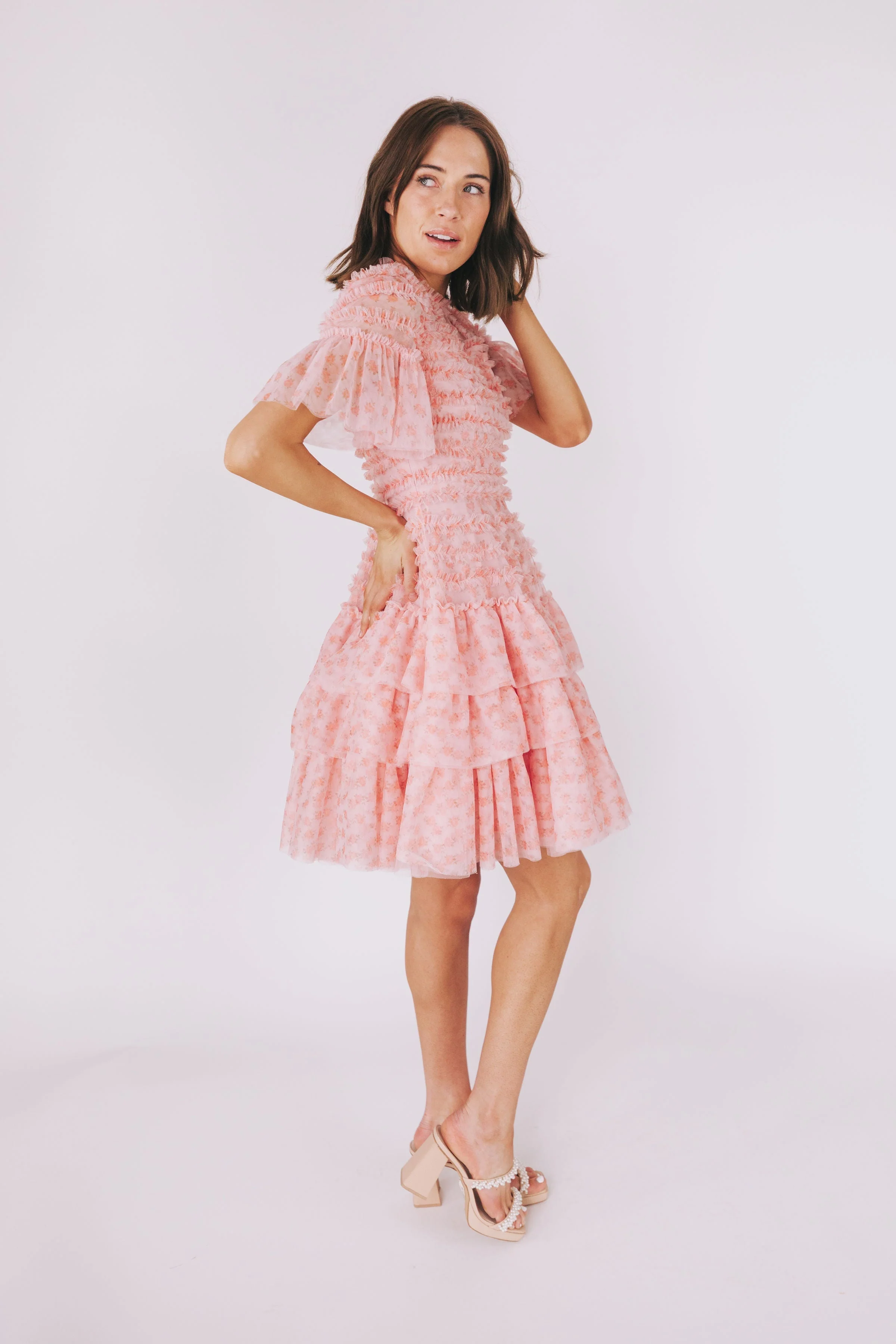 EXCLUSIVE - Cherry Blossom Ripple Dress - Image 8