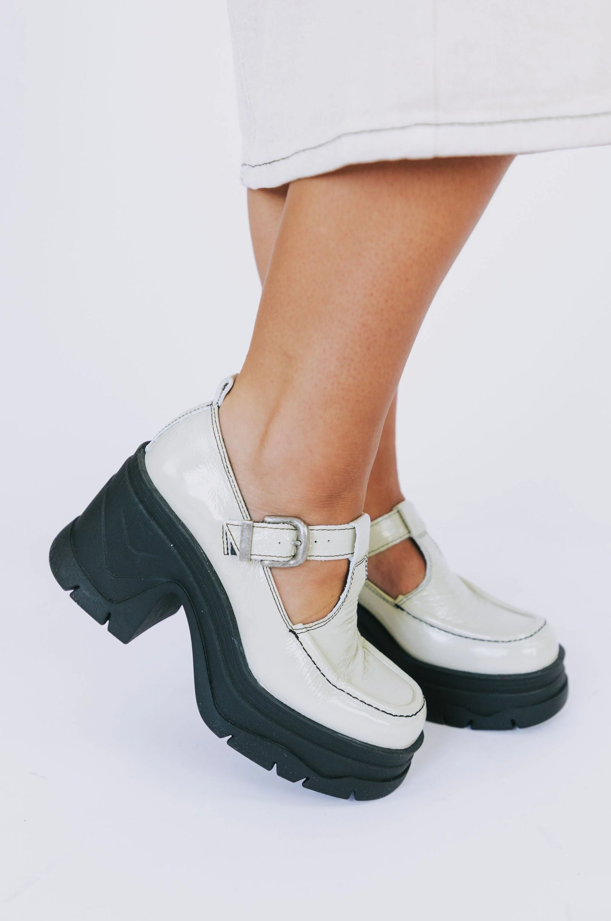 FREE PEOPLE - Mayla Platform Mary Janes - Image 3