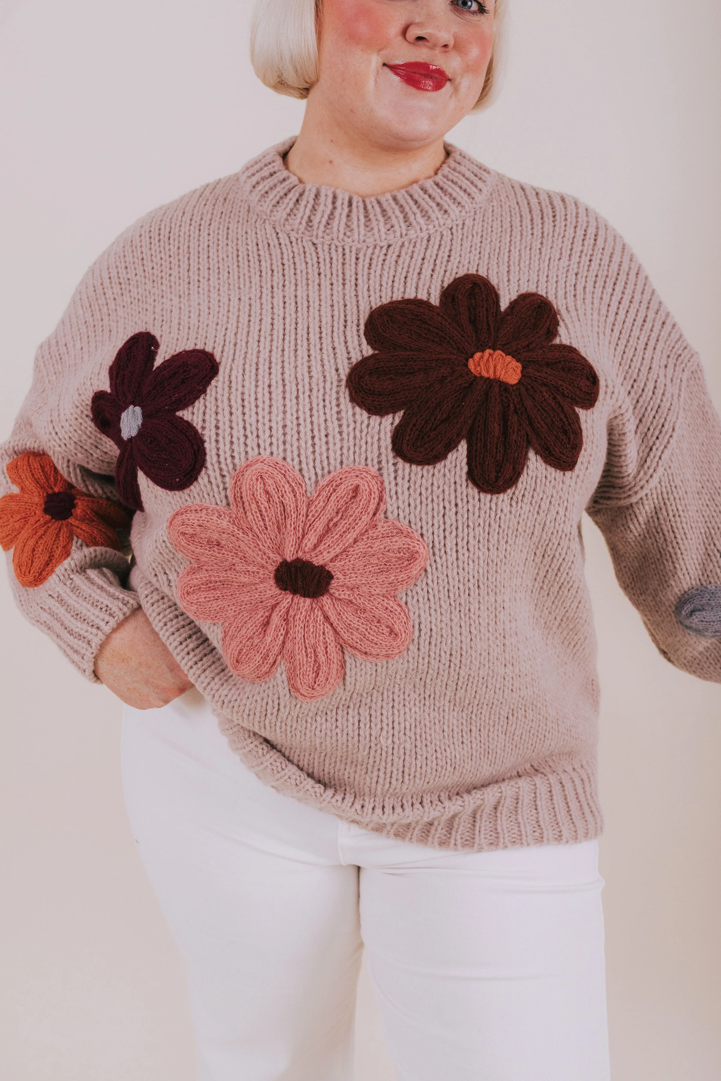 PLUS SIZE - Flower Shop Sweater - Image 3