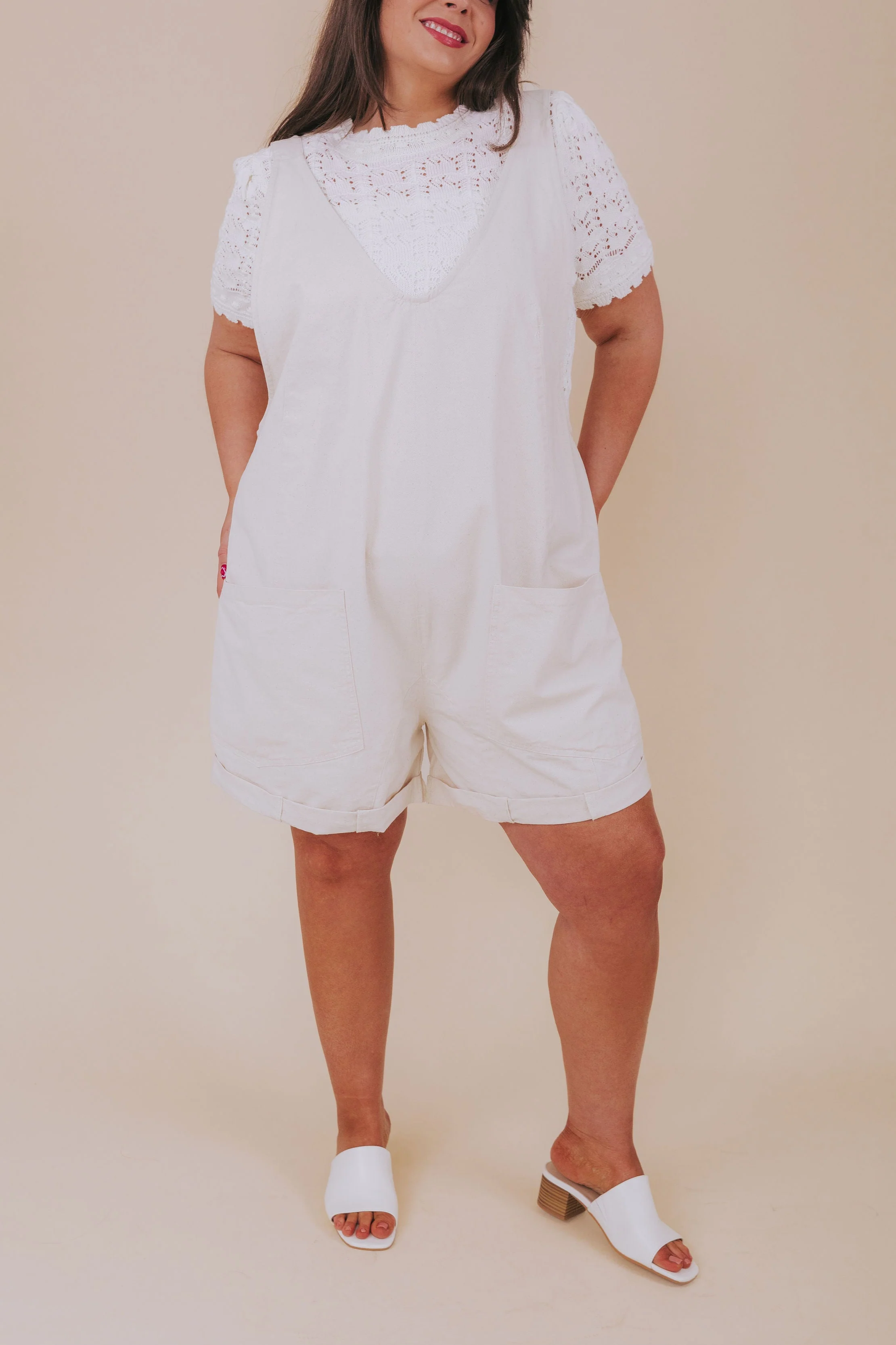 PLUS SIZE - Keep It Simple Romper - Image 3