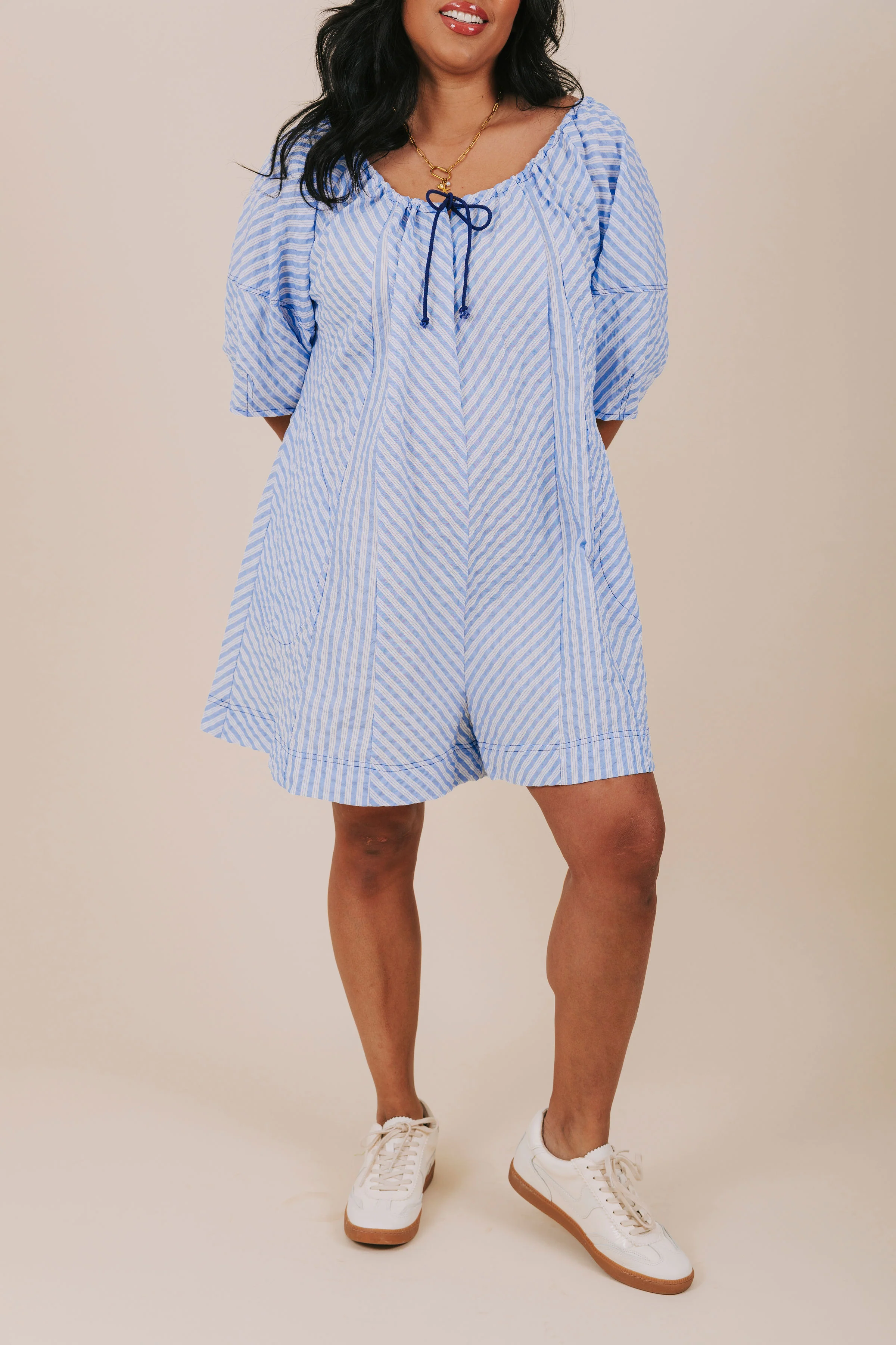 PLUS SIZE - On The Shore Romper - Image 3